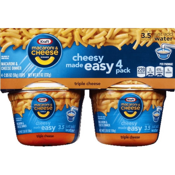 Kraft Macaroni & Cheese Dinner Triple Cheese (Pack of 2)