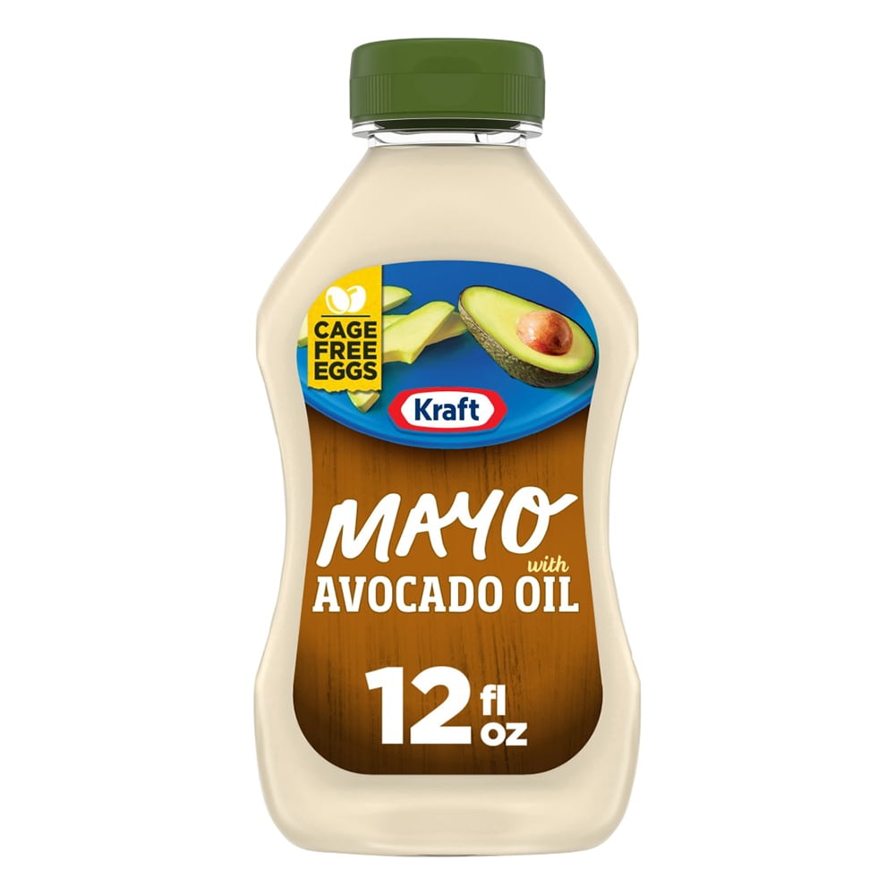 Kraft Mayo with Avocado Oil Reduced Fat Mayonnaise, 12 fl oz Bottle