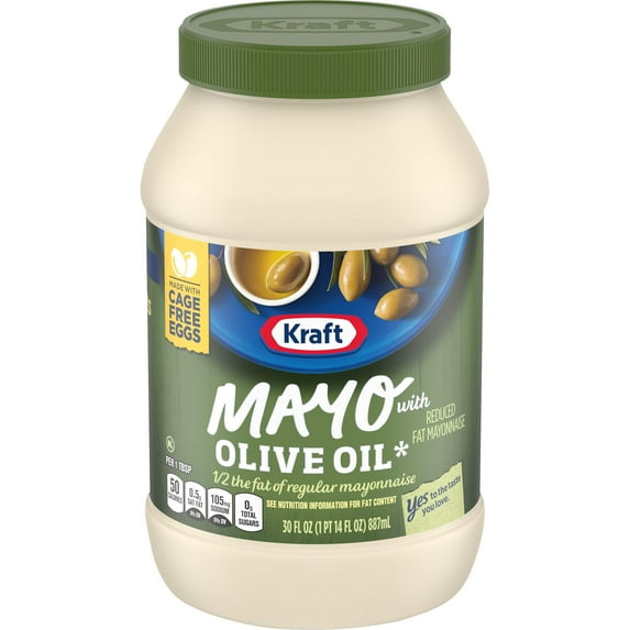 Kraft Mayo with Olive Oil, 30 oz (Pack of 18)