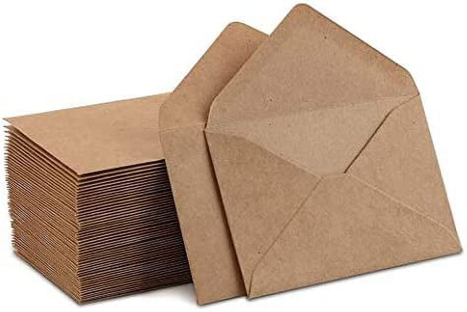Kraft Mini Envelopes Brown Kraft Envelopes for Gift Cards and Business