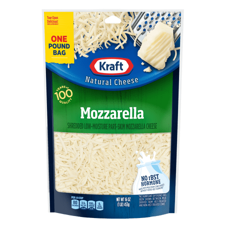 Kraft Mozzarella Shredded Natural Cheese 16oz Bag