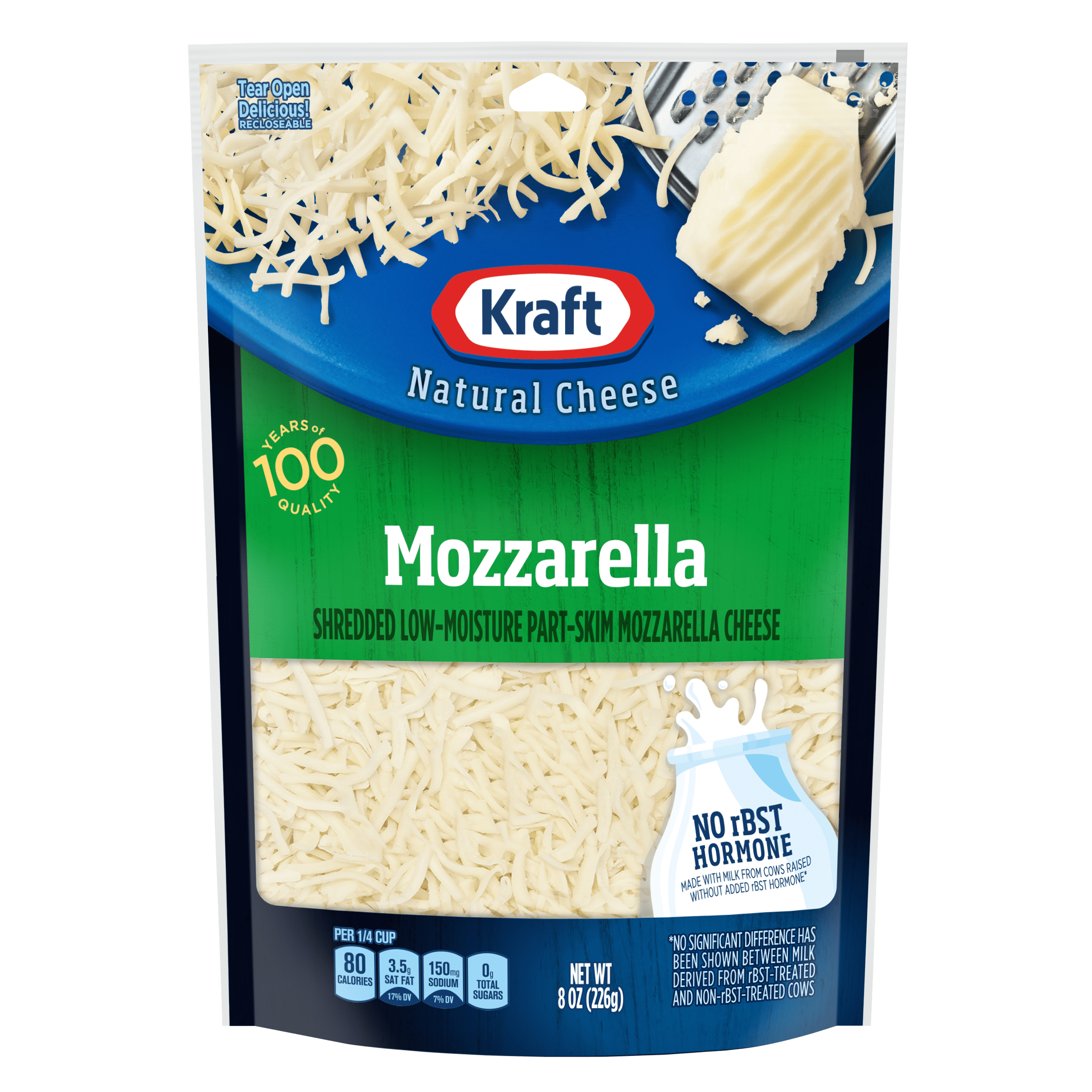 Kraft Mozzarella Shredded Cheese 8 oz Bag