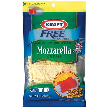 Kraft Natural Cheese Mozzarella Fat Free Shredded Cheese, 8 Oz.