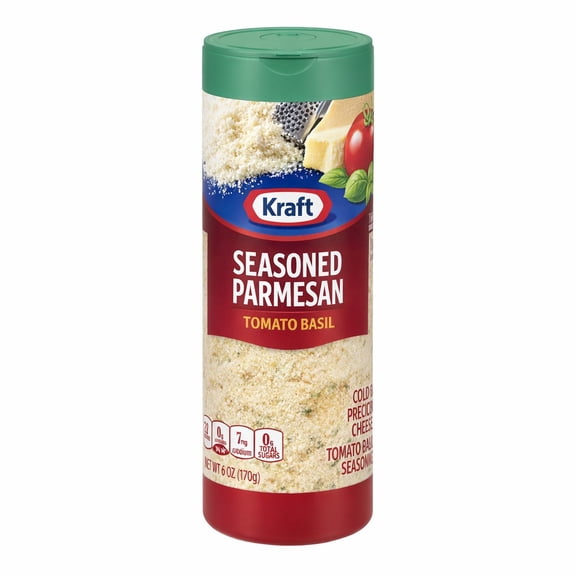 Kraft Natural Grated Parmesan Garlic Herb Cheese Shaker, 3 oz Bottle