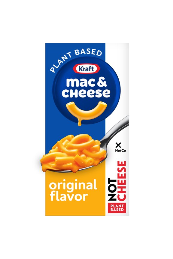 Kraft NotCo Lactose Free Mac and Cheese, 1 Box, Plant Based, Original Flavor, No Artificial Dyes, Good Source of Iron (15%), 10g of Protein (8% Daily Value), 6 oz