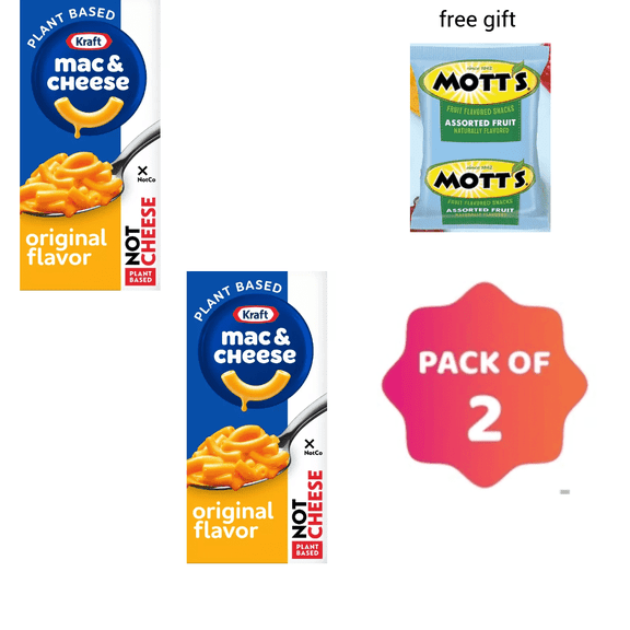 Kraft NotCo Original Flavor Plant Based Mac & Cheese - 6oz pack of 2, Plant-Based Mac and Cheese, Kraft NotCo, Vegan Mac and Cheese, Dairy-Free Mac and Cheese, Easy Meal
