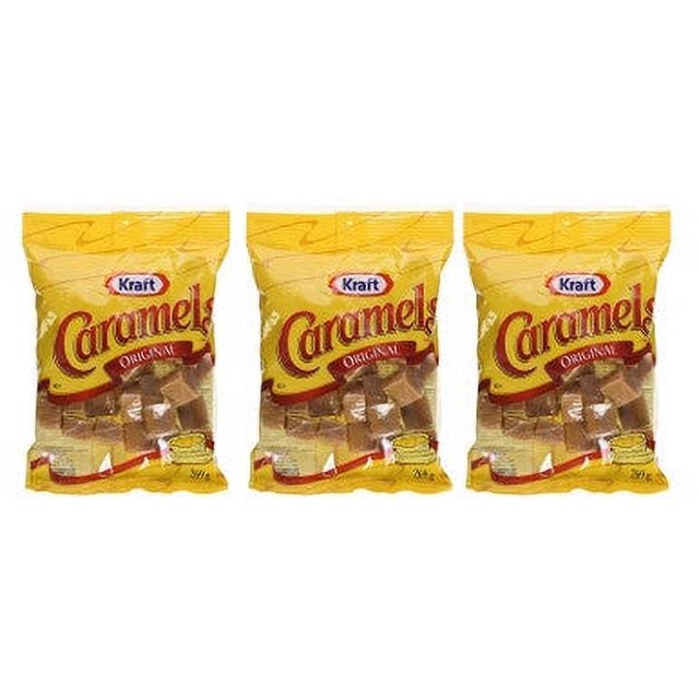 Kraft Original Caramels 3 Pack, Net Weight 807g/28.5 oz., {Imported