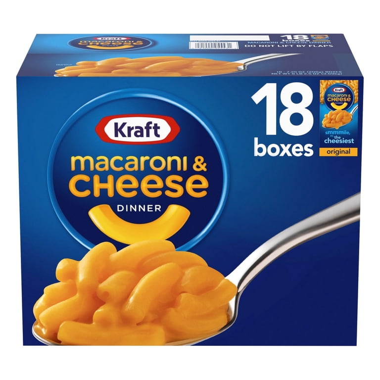 Kraft Original Flavor Macaroni & Cheese Dinner, 18 pk./7.25 oz