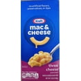 Kraft Original Mac & Cheese THREE CHEESE Pasta Shells Dinner Mix 7.25