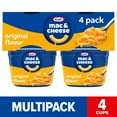 thumbnail image 1 of Kraft Original Mac N Cheese Cups Easy Microwavable Dinner, 4 ct Pack, 2.05 oz Cups, Shelf-Stable, 1 of 15