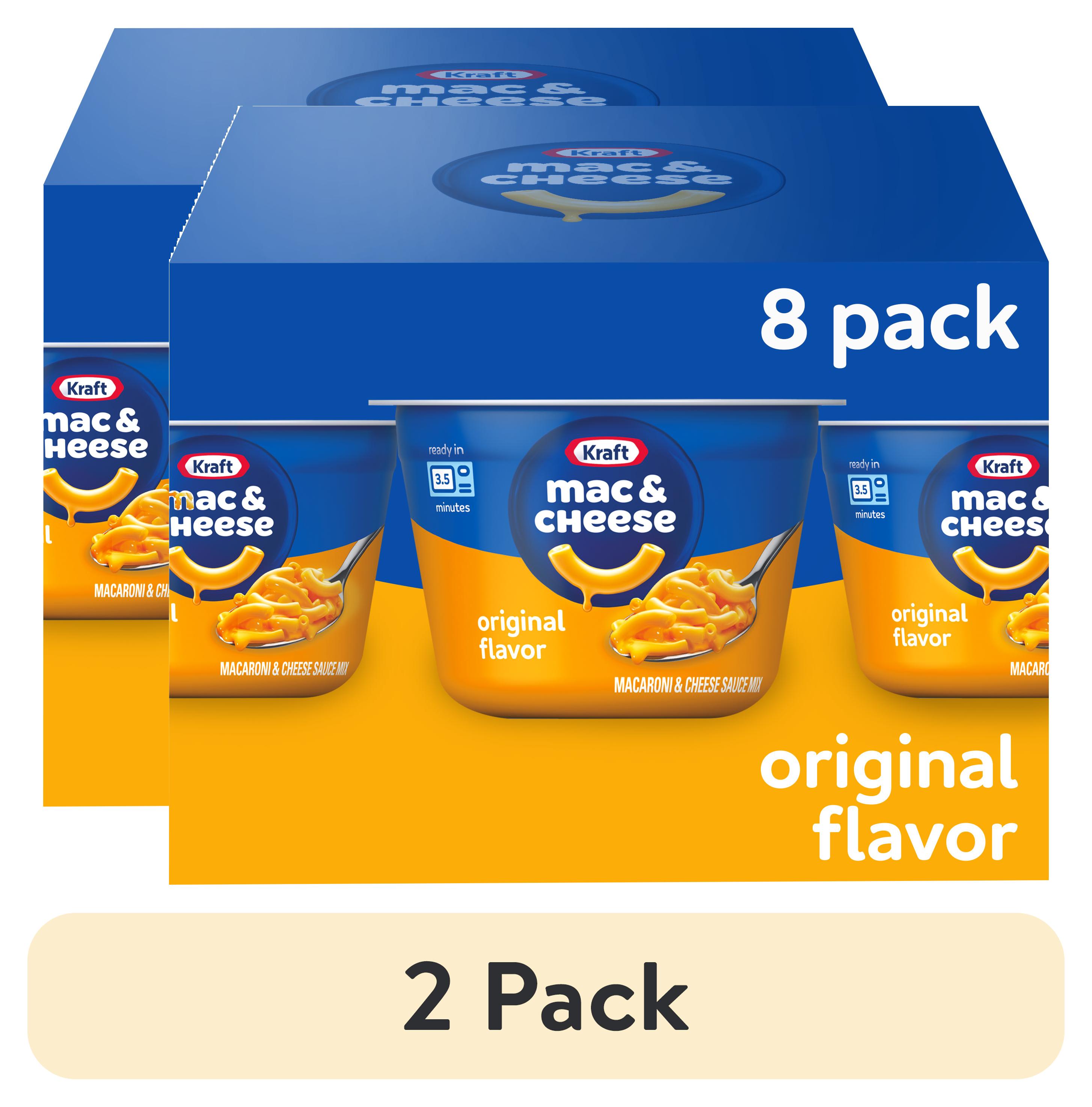 (2 pack) Kraft Original Mac N Cheese Macaroni and Cheese Cups Easy Microwavable Dinner, 8 ct Box, 2.05 oz Cups - image 1 of 21
