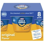 Kraft Mac and Cheese, 8 Cups, for Easy Dinner or Dinner Sides, Original Flavor, No Artificial Flavors, Preservatives or Dyes, 2.05 oz