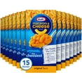 Kraft Original Mac N Cheese Macaroni and Cheese Dinner, 15 ct Pack, 7.25 oz Boxes