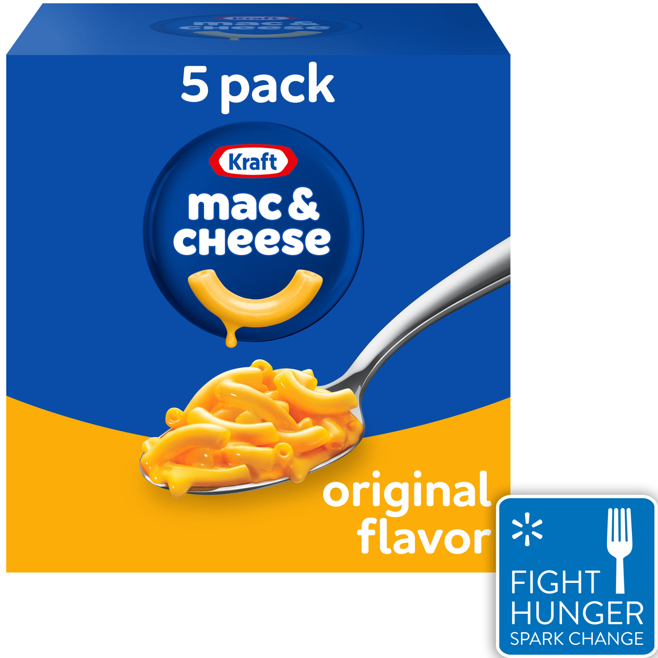 Kraft Original Mac N Cheese Macaroni and Cheese Dinner, 5 ct Pack, 7.25 oz Boxes - image 1 of 15