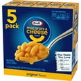 Kraft Original Mac N Cheese Macaroni and Cheese Dinner, 5 ct Pack, 7.25