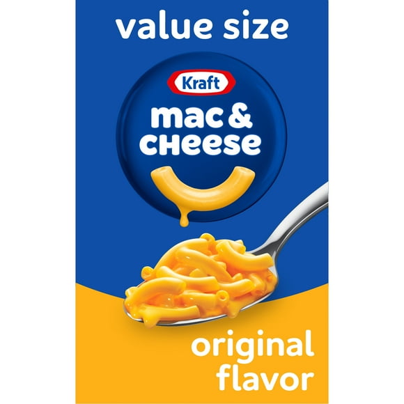Kraft Original Mac N Cheese Dinner Value Size, 14.5 oz Box, Shelf-Stable