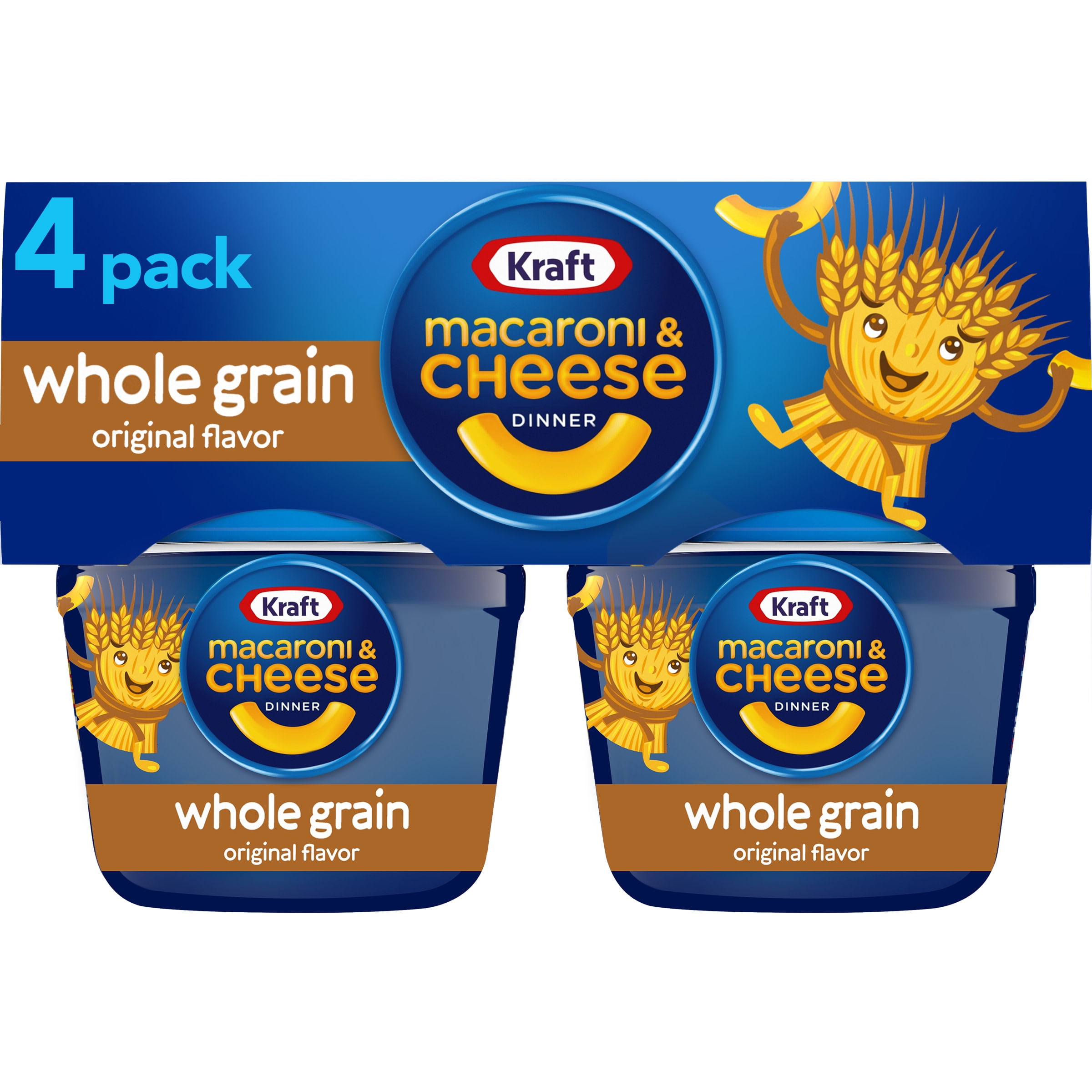Kraft Original Macaroni & Cheese Easy Microwavable Dinner with Whole