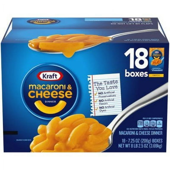 Kraft Original Macaroni and Cheese Dinner (7.25 oz., 18 pk.)