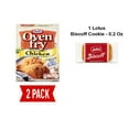 thumbnail image 1 of Kraft Oven Fry Extra Crispy Chicken Coating Mix, 4.2 Oz - Pack Of 2 & Lotus Biscoff Cookie - 0.2 Oz - 1 ct, 1 of 5