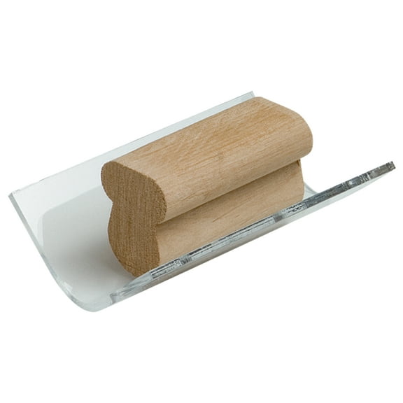 Kraft PL014 Inside Corner Tool 4" x 1-1/2", 3/4" Radius with Wood Handle