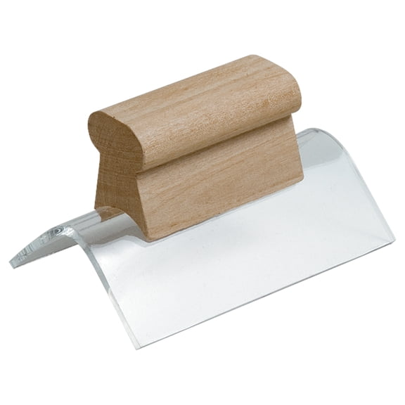 Kraft PL016 Plastic Outside Corner Tool 4 x 1-1/2", 3/4" Radius with Wood Handle