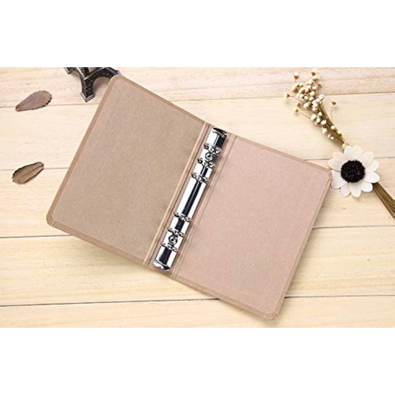 Kraft Paper 6 Holes Ring Binder/Files/Cover for Journal Note Book Diary a5
