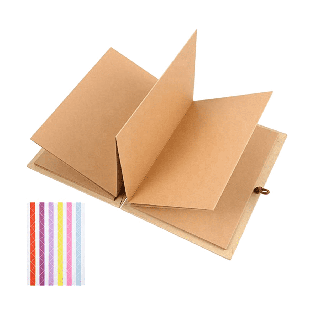 Kraft Paper Album Vintage Accordion Style DIY Scrapbook Album Crafts
