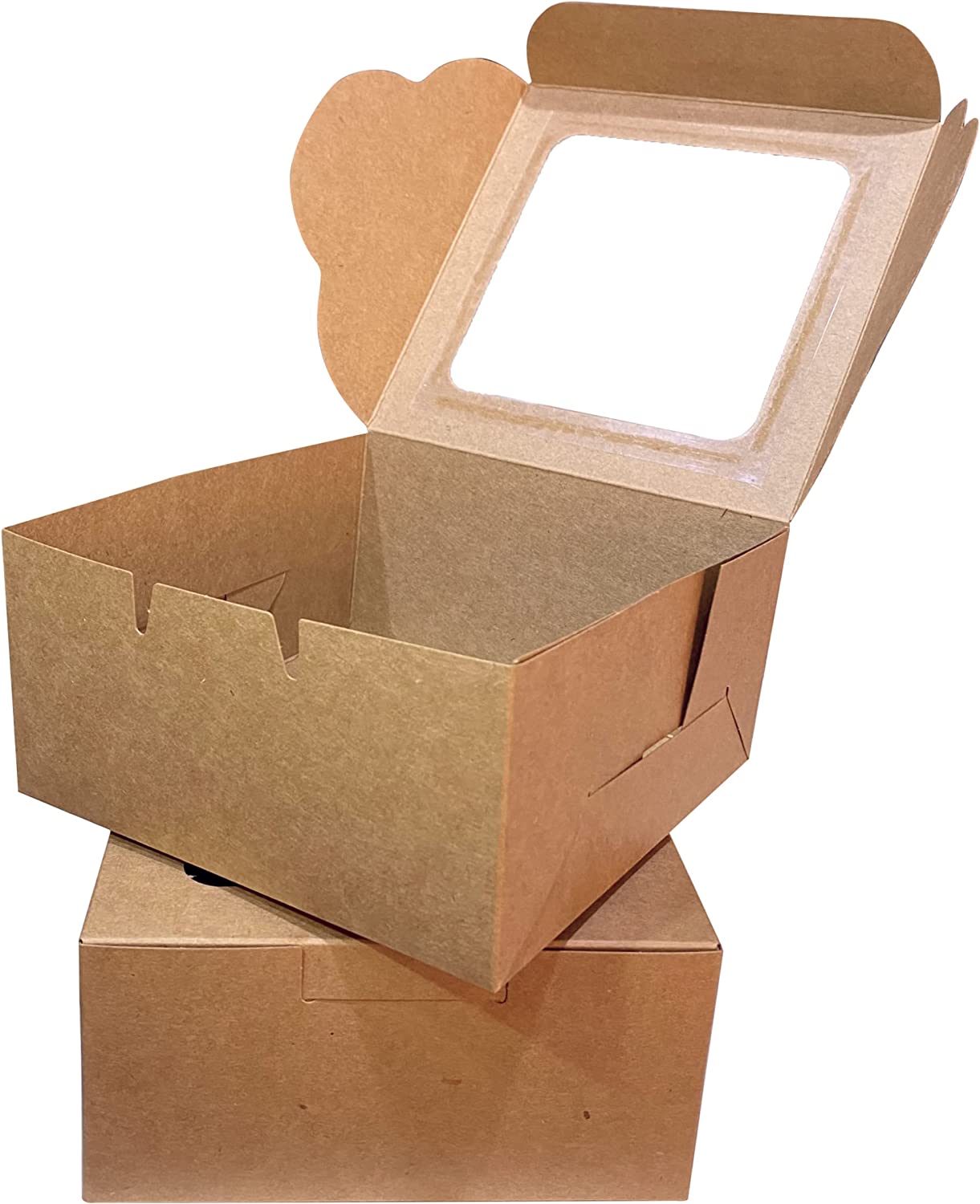 Kraft Paper Bakery Boxes 25Pack Pastry Boxes for Cookies, Macarons