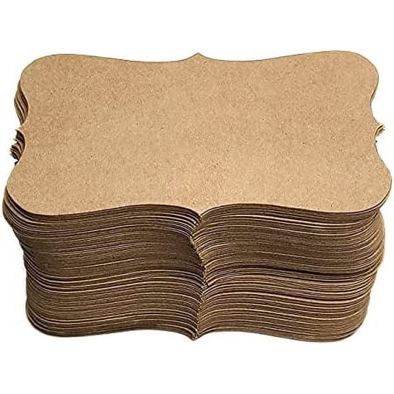 Kraft Paper Blank index cards Business Cards (100) Paper 3.54inx1.96in K04- Blank$$Office