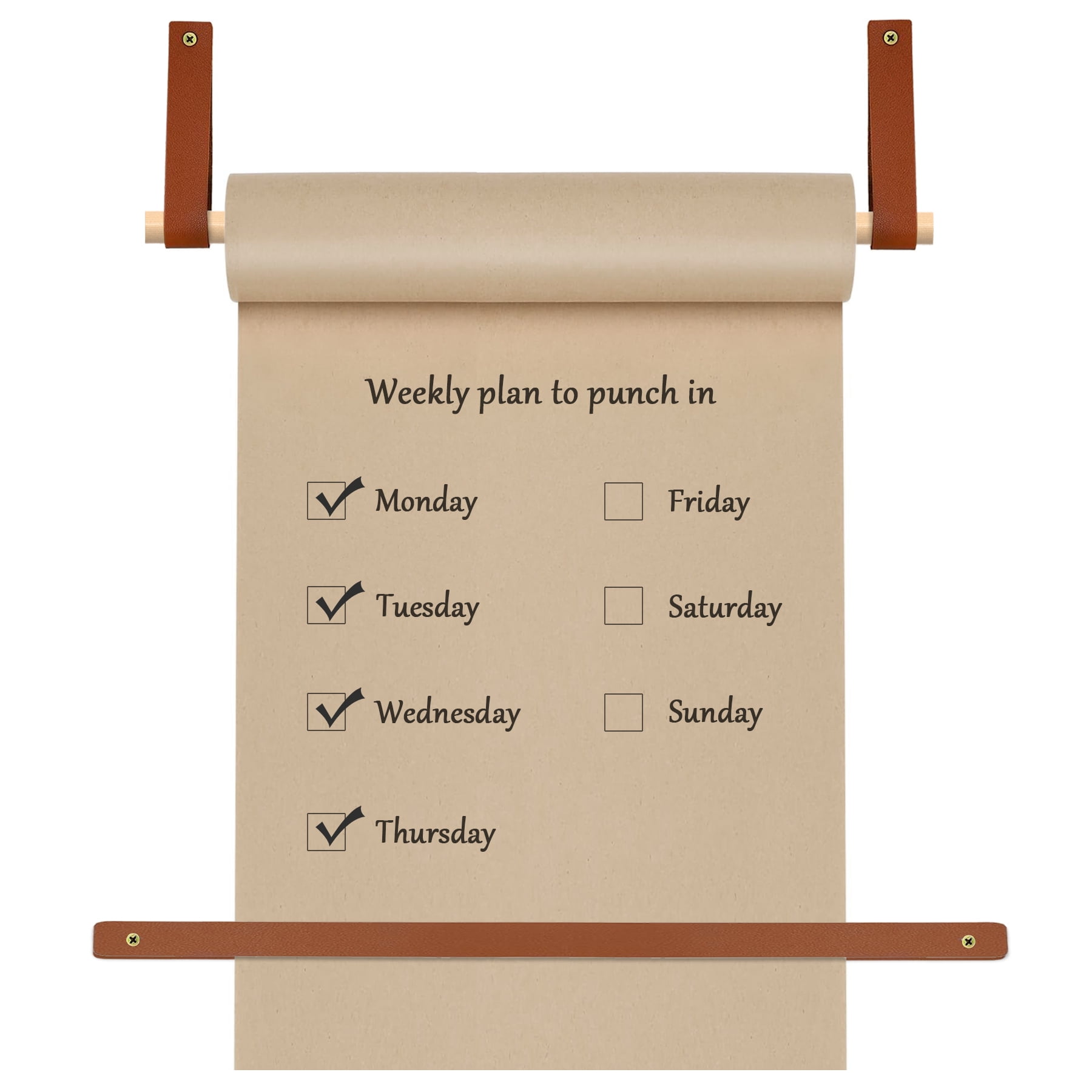 Kraft Paper Dispenser,11.8inch Butcher Paper Holder,Includes 30 Meter Long Brown Paper Roll