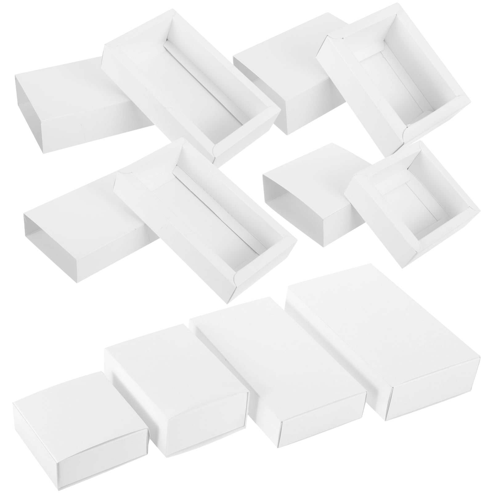 Kraft Paper Drawer Box Gift Boxes Mache The Candy Container White with ...