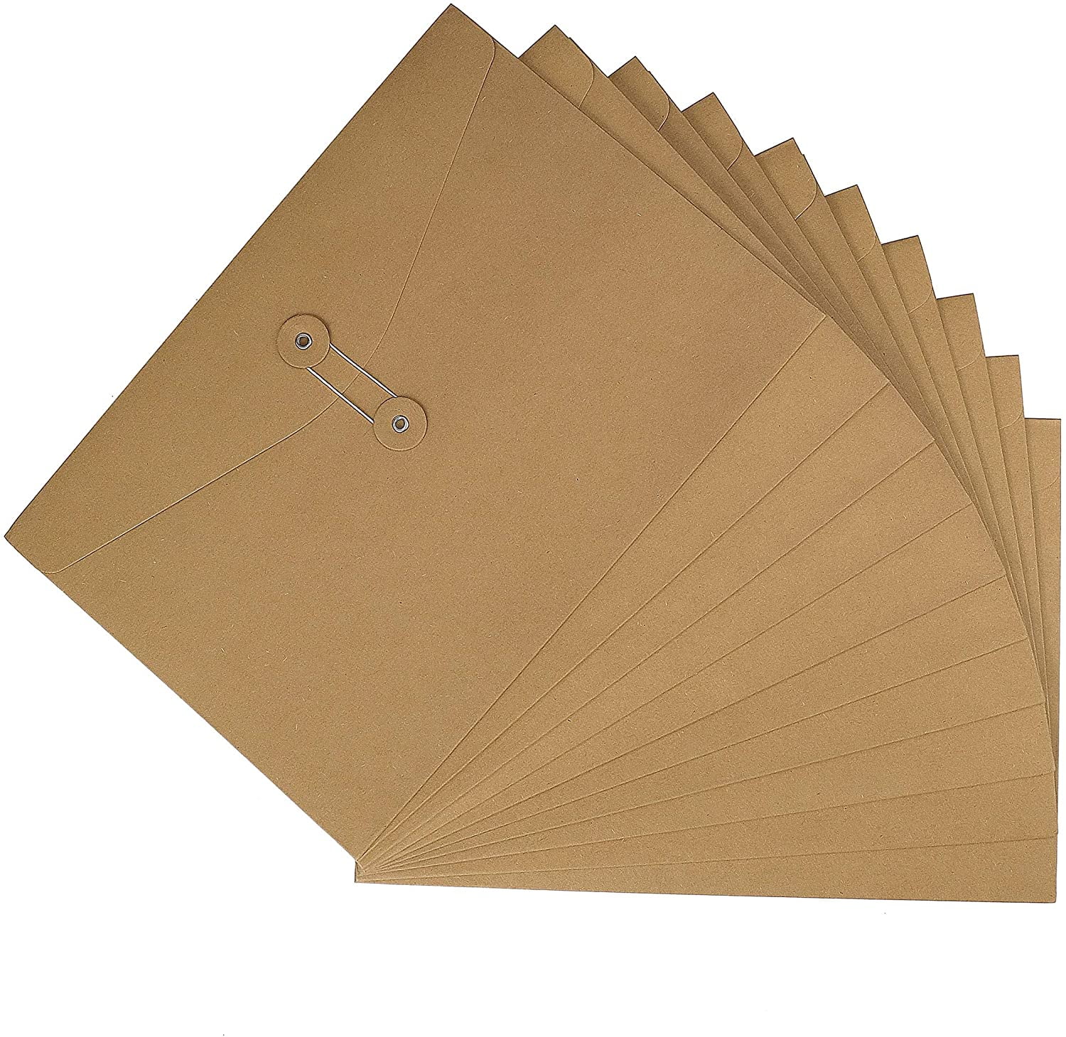  Operitacx 10pcs String Kraft Paper Portfolio Folders Envelopes  Paper Folder Large Cardboard Letters Organization File Envelope Kraft Paper  Document Envelope File Organizer Tether Office Rope : Office Products