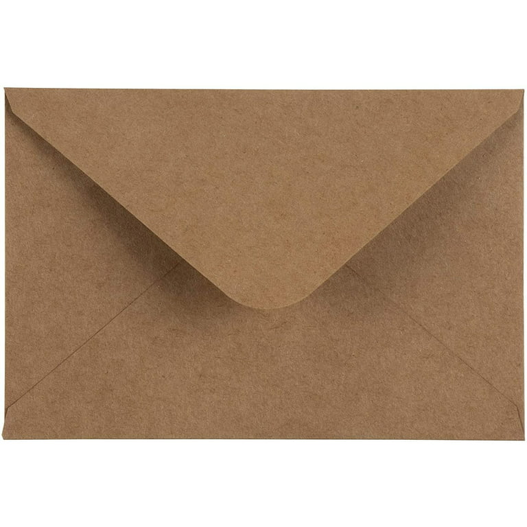 Kraft Paper Envelopes for Wedding Invitations (4.2 x 6.2 in, 200-Pack) 