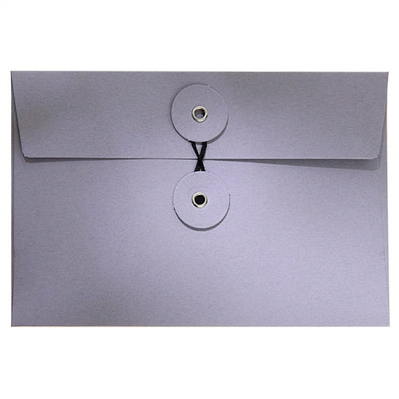 Kraft Paper File Folder with String Closure, Envelope for Documents Contracts Receipts, Expanding File Organizer for Office Home, 4×6In (Purple)