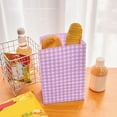 thumbnail image 1 of Kraft Paper Gift Bags with Plaid Design, Ideal for Gift Wrapping, Party Favors, Picnic Snacks, Storage Organizer, and Desktop Sundries, with Sturdy Reinforced Bottom, 1 of 6