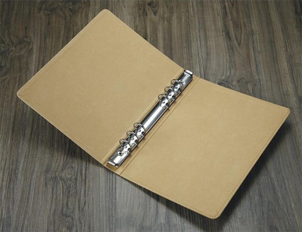 Kraft Paper Lever Arch File A5 6 Ring Refill Cover Binders for School Office
