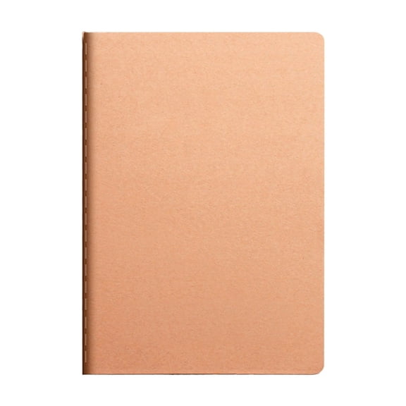 Kraft Paper Notebook A5 Composition Book with Grid Layout 60 Pages Soft Cover for Writing Planning Yellow