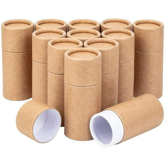 Kraft Paper Packaging Boxes For Pen Container and Tea Caddy Tube BurlyWood 10.45cm Capacity: 30ml