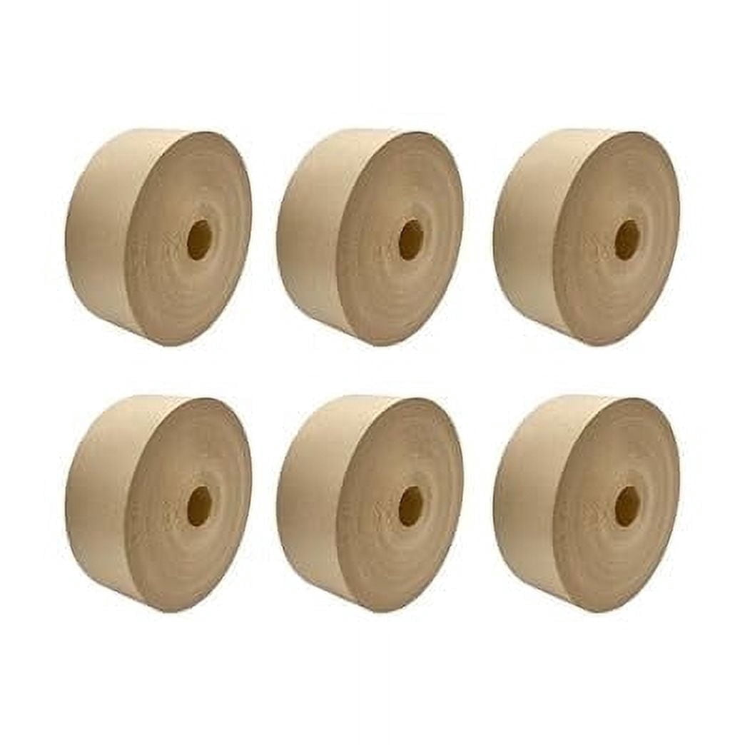 MMBM Gummed Tape 2.75 Inch x 167 Yards Kraft Paper Water Activated Secure Packaging Shipping, 12 Rolls