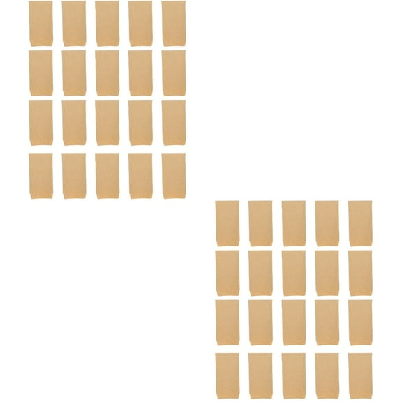 TOYMYTOY Khaki Multifunctional Kraft Paper Pouches, Breathable and Portable 200Pcs