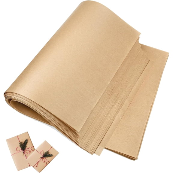 Kraft Paper Sheets Bulk Brown Paper for Arts, Drawing, DIY Projects, Wrapping for Gift Shipping Packaging