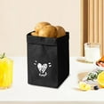 thumbnail image 1 of Kraft Paper Storage Bags for Food - Washable Leak- for Snacks Cookies Vegetables and Sandwiches Reusable Grocery Packaging Safe for Direct Food Contact - Black, 1 of 6