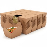 Chinese Takeout Containers, Kraft Paper Boxes, Bio Box #5, 6.8" x 5.4" x 2.5"