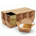 thumbnail image 1 of Kraft Paper Take-Out Boxes, Bio Box, 8.4" x 6.3" x 2.5", 1 of 8