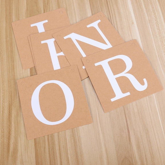 Alasum Easy-to-Use White Kraft Paper Wall Banner for Event Decoration