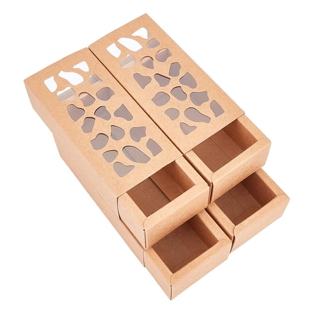 Kraft Paper Withdrawal box Rectangle Camel Finished Product: 13x6x4cm 12sets