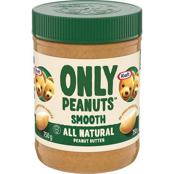 Kraft All Natural Smooth Peanut Butter 750g/26.5 oz
