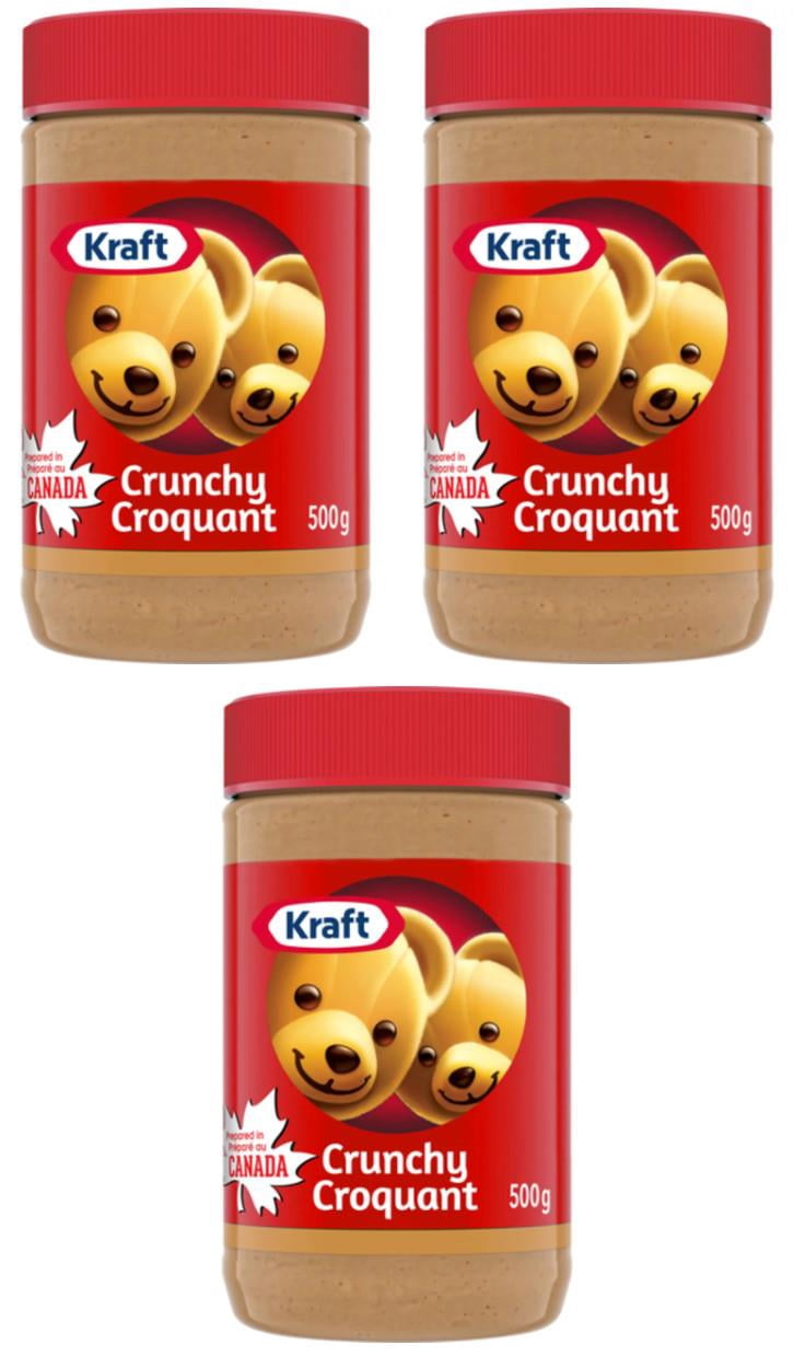 Kraft Peanut Butter Crunchy 500g (3 Pack)