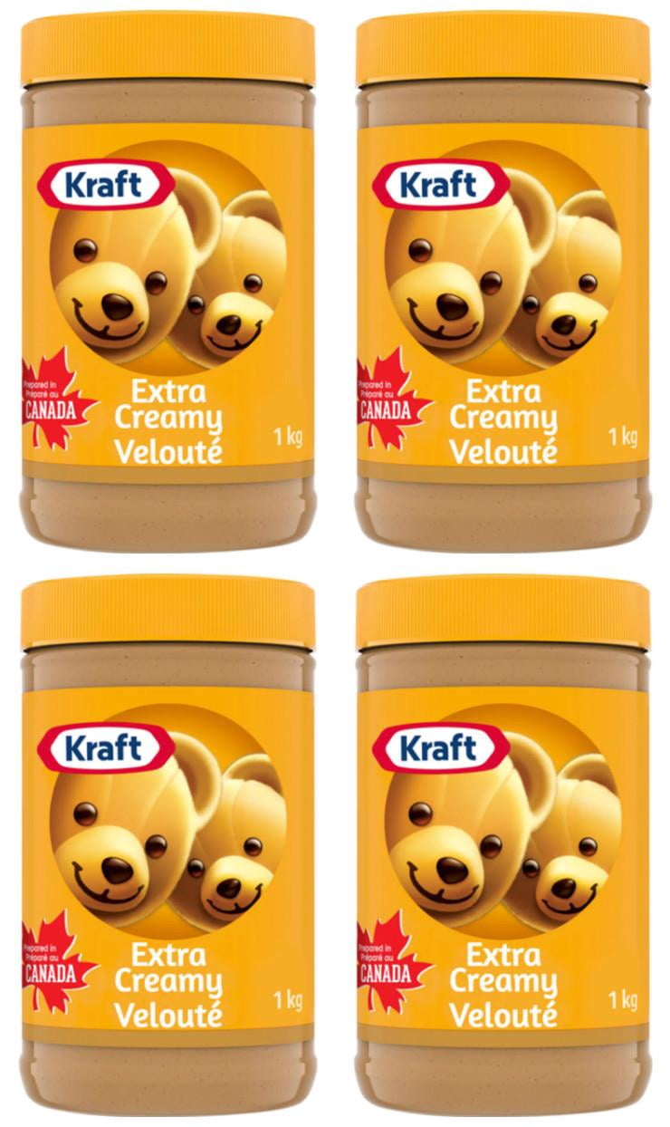 Kraft Peanut Butter Extra Creamy 1kg (4 Pack)