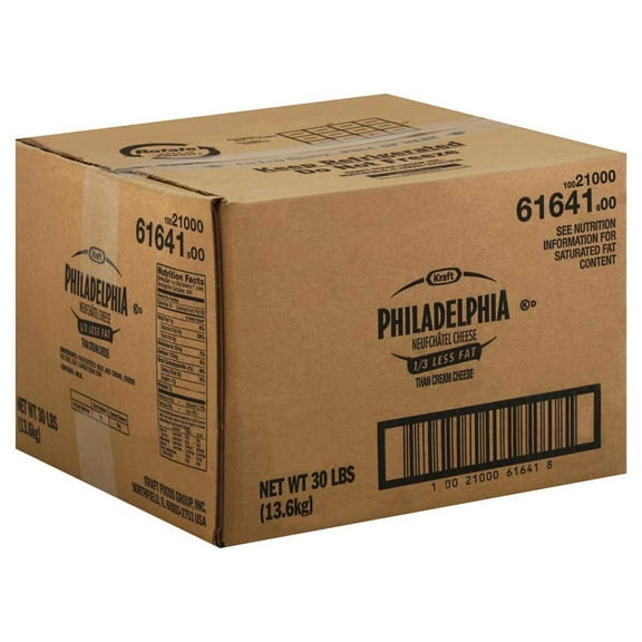 Kraft Philadelphia Neufchatel Cheese, 30 Pound -- 1 each.